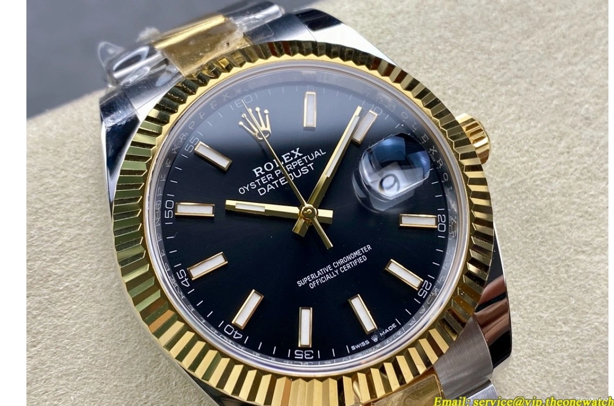 Datejust Black 41mm Stk ARF Version) Heavy Oys SS 126333 SH3235(Tungsten YG 0509